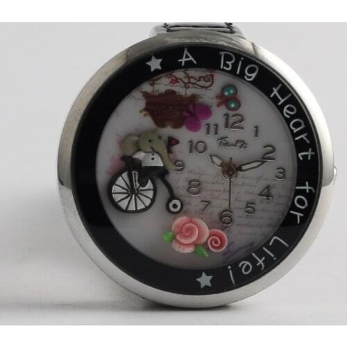 2021 exquisite fashion 3D cartoon cute elephant bicycle flower fashion watch gift
