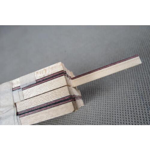 25STRIPS LUTHIER FIGURED BINDING C-10,Measures 6mm x 1.5mm thick and 810mm long