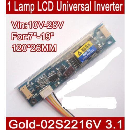 5PCS Gold-02S2216V 3.1 LCD CCFL inverter,2 LAMP universal lcd inverter board for 2 CCFL LCD panel