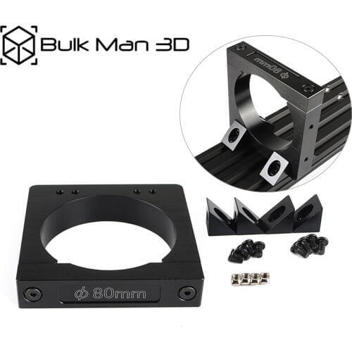 Workbee CNC Router Mouting Kit 52mm/65mm/71mm/80mm Aluminum Router Spindle Mount Kit for CNC Router Engraving Milling Machine