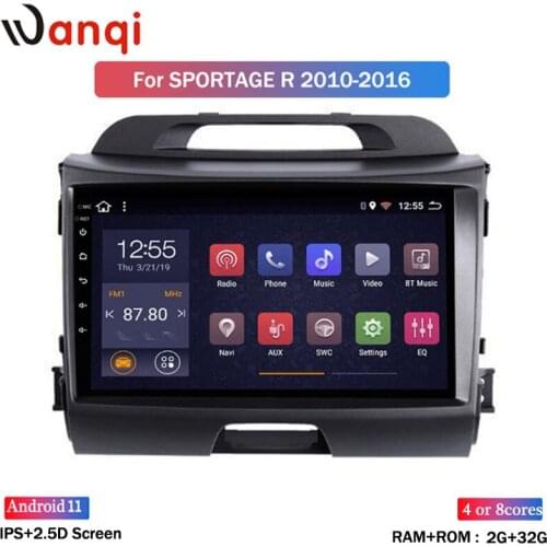 Wanqi 9 inch 2+32G Eight Cores Android 8.1 for KIA Sportage R 2010-2016 Auto Stereo Car Multimedia GPS Navigation System NO DVD