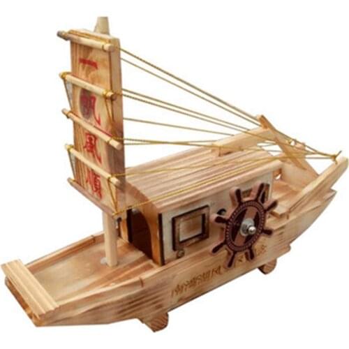 Ship Model Wooden Sailboat Toys Sailing Boat Mold Childrens Birthday Gifts Wooden Crafts Ornaments