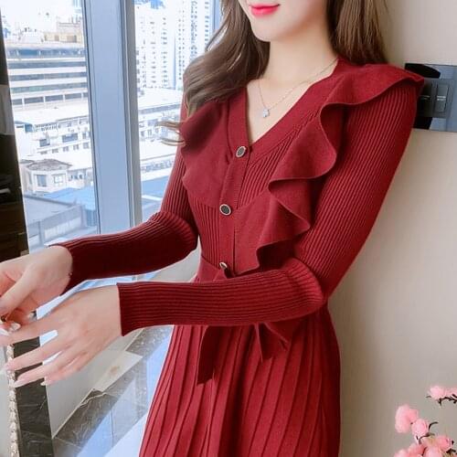 Модные трикотажные платья FairyShely China At AliExpress