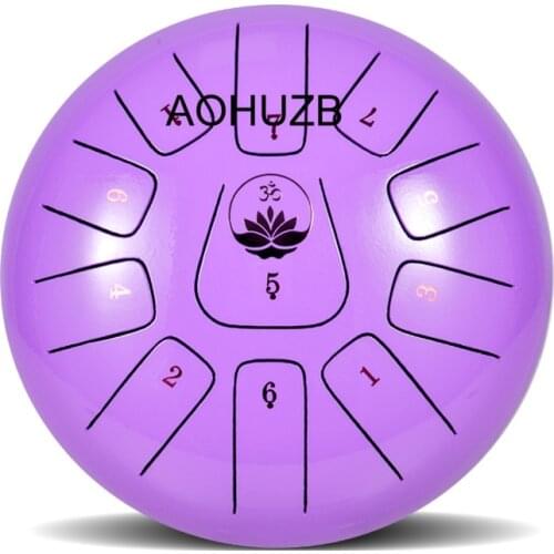 10 Inch Children Fidget Toy Ethereal Worry Free Steel Tongue Worry Free Percussion Instrument Player Disc Shelf Drum Party Gift