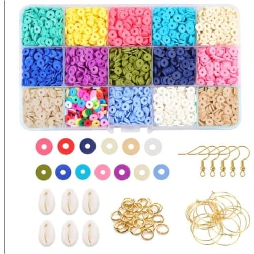 Earrings Making Material Hook Ring Start Fimo Bead Set
