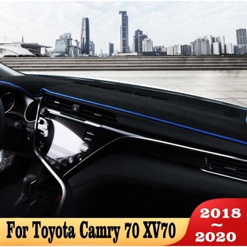 Car Dashboard Cover Mat Sun Shade Pad Instrument Panel Carpets Anti-UV For Toyota Camry 70 XV70 2018-2019-2020 Accessories