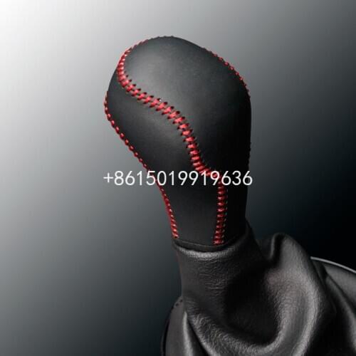 Manual shift cover hand sewn leather gear cover shift cover for Citroen 2012 C-Quatre