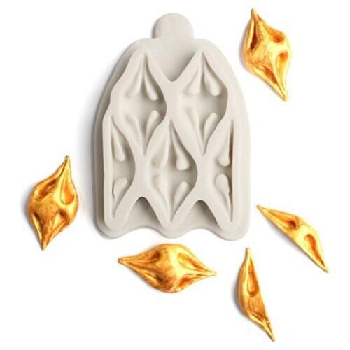 Creative Fabric Puff Silicone Molds Cake Border Fondant Mold DIY Cake Decorating Tools Cupcake Topper Candy Clay Chocolate Mould