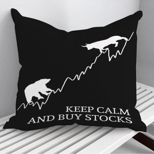 Bear vs Bull Throw Pillows Cushion Cover On Sofa Home Decor 45*45cm 40*40cm Gift Pillowcase Cojines Dropshipping