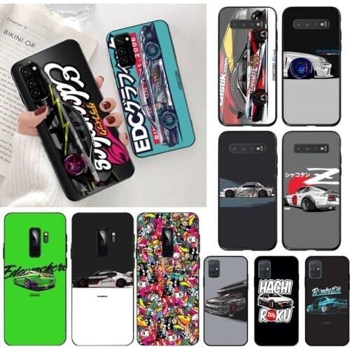PENGHUWAN Tokyo JDM Drift Sport Car Soft black Phone Case for Samsung S20 plus Ultra S6 S7 edge S8 S9 plus S10 5G lite 2020