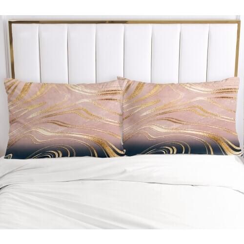 Pillow Cases Bedding 2PCS PillowCase For Bedroom,Home Decoration 70x70cm 50x75cm 50x70cm Pillow Cover Customize Size Pink