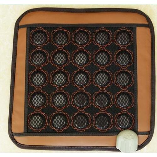 2017 new massage cheap tourmaline heating mattress elderly seat cushion massage stones for sale 45*45CM