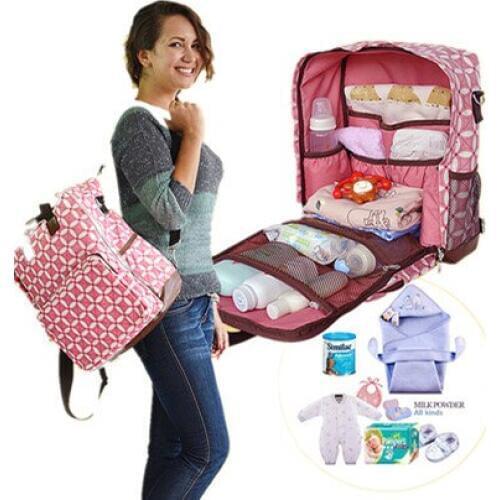Promition! Large capacity multifunctional mummy backpack nappy bag baby diaper bags mommy maternity bag babies care product
