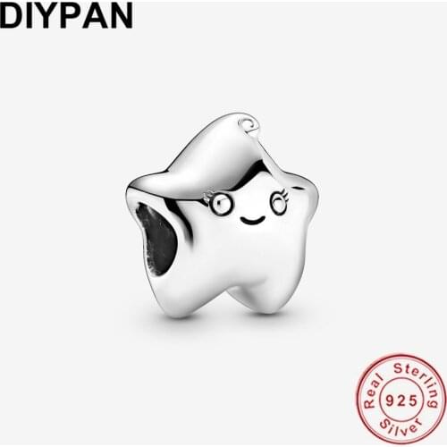 Real 925 Sterling Silver Fit Original Pandora Charms Bracelet Pendandt Isa the Star Charm Bead Fashion Jewelry DIY Berloque