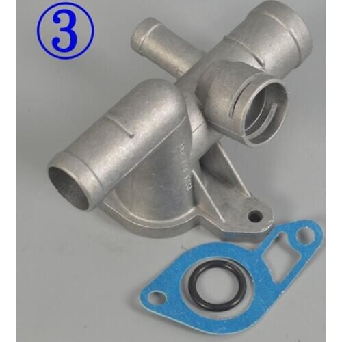 Aluminium Alloy Engine Cooling Coolant Hose Connector Pipe 06A 121 133J for Jetta Golf MK4 Bettle A3 S3 TT Seat Leon Ibiza 1.8T