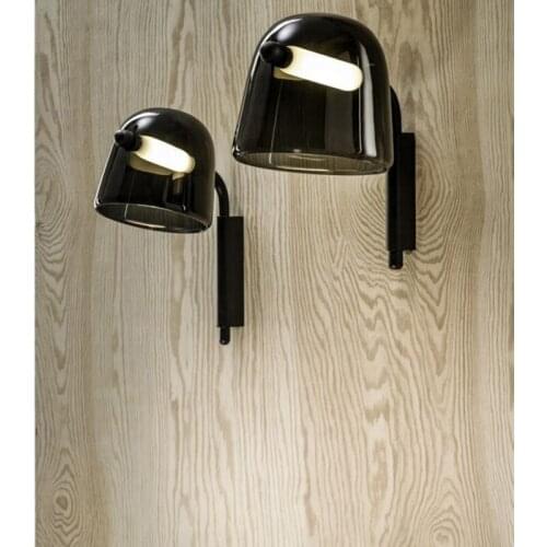 Modern Mona Glass Wall Lamps Nordic Led Wall Sconce Light Fixtures for Living Room Bedroom Stairs Wall Lamp Home Decor Luminaire