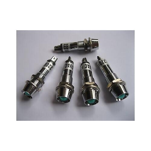 10 pcs LED Indicator RED Green Yellow Color DC12V DC24V AC220V New