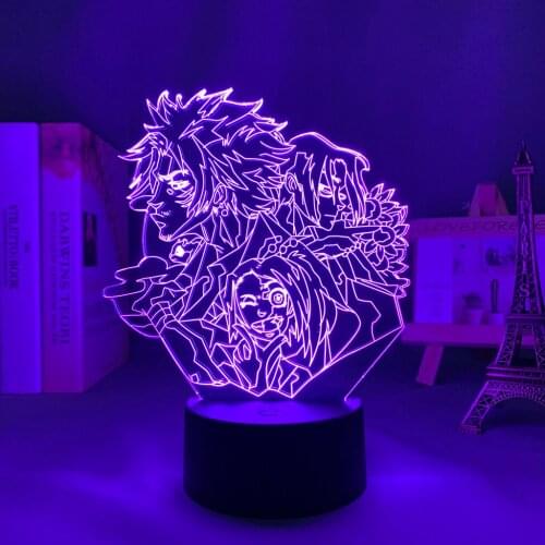 Samurai Champloo Led Night Light for Kids Bedroom Decor Nightlight Birthday Gift Anime Gadget Room Table Lamp Samurai Champloo