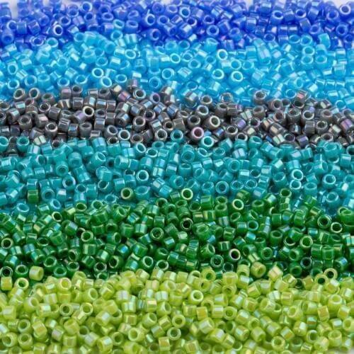 Taidian Miyuki Delica Seed Bead 11/0 For Broderie De Perles Francaises Opaque White DB200 1.6x1.3MM about 1000 pieces