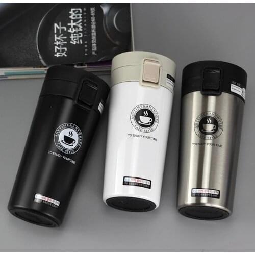 HOT Premium Travel Coffee Mug Stainless Steel Thermos Tumbler Cups Vacuum Flask thermo Water Bottle Tea Mug Thermocup