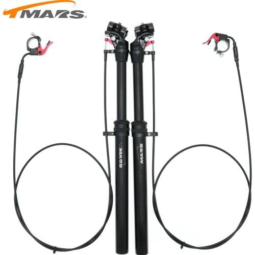 Tmars Dropper Seatpost Height Adjustable 27.2MM Remote Wired Control Manual Hand Mechanical Bike MTB 30.4 30.9 31.6 MM Seat Post