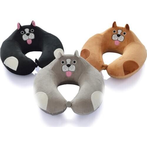 Natural Latex U-shaped Travel Pillow Car Airplane cervical cute cartoon design