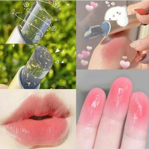 Moisturizing Lip Balm Anti Cracking Long-Lasting Waterproof Temperature Changing Color Lipstick For Women Girls Lip Care