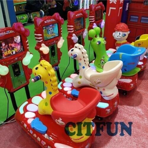 High quality MP5 screen cute deer kids attractive coin operated Kiddie Rides KR024B