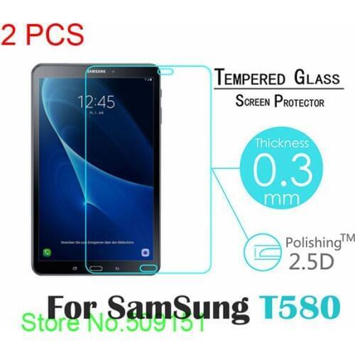 2 PCS 9H Premium Tempered Glass For Samsung Galaxy Tab A 10.1 T580 T585 SM-T580 10.1" inch Tablet Protective Screen film