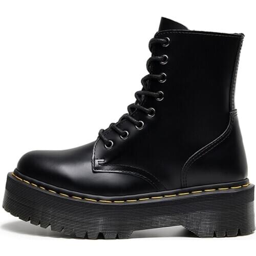 Womens Vulcanized Shoes-41 Spring Autumn Boots High-heeled Black Gothic Punk Style Platform ShoeS Women Shoes High Quality