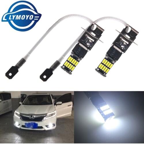10x car H1 led canbus 4014 super DRL White 26LED Tail Headlamp Fog Light Daytime Running Light auto Motorcycle Lamp errorfree