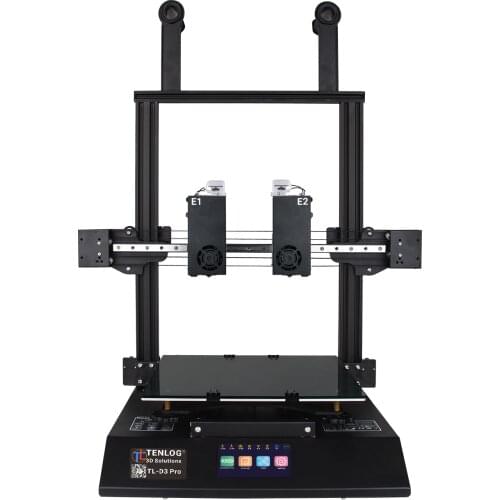 3D Printer Double Nozzles dual extruder 3d printer 600W Hotend 300℃/Hotbed 110℃ Support PVA TPU PLA ABS Tenlog TL-D3 Pro IDEX