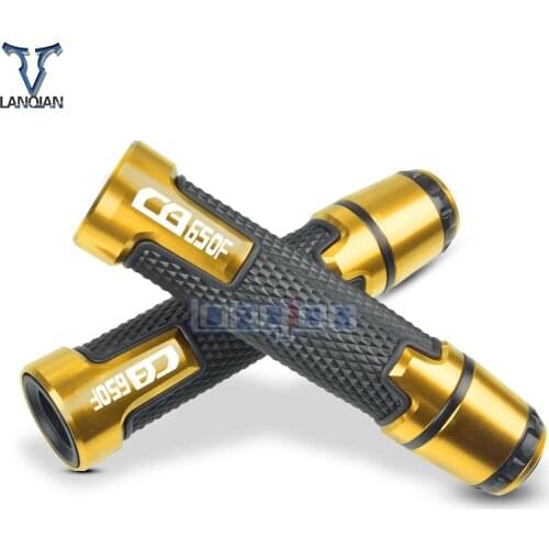 7/8'' Motorcycle Aluminum Plastic Handle Grips With Logo For HONDA CB650F CB 650F 2014 2015 2016 2017 2018