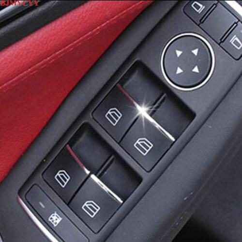 BJMYCYY car styling ABS 7PCS/SET Car window lift buttons decorate sequins For INFINITI QX30 car accessories