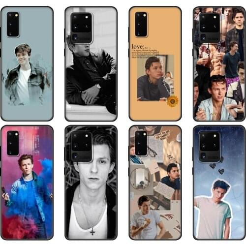 Black tpu Case For Samsung galaxy S20 /S20 PLUS/S20 ultra/S20+ /S20FE back cover Tom holland