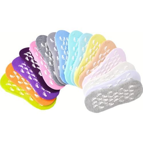 CKAHSBI Sport Socks Women Yoga Socks Anti slip Gym Cotton Socks Fitness Dance Ankle Grip Breathable Elasticity Colorful 1 Pair