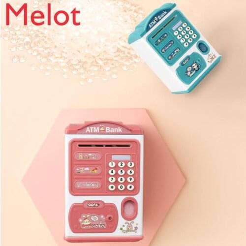 Children Piggy Bank Can Save Girls Red Cute Password Suitcase Drop-Resistant Creative