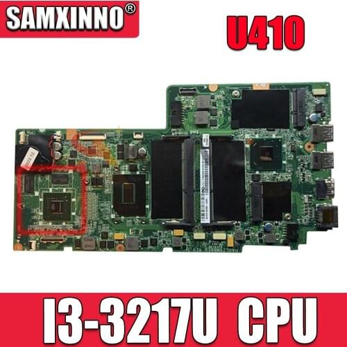 For Lenovo IdeaPad U410 Laptop Motherboard CPU:I3-3217 1.8G DA0LZ8MBE0 REV:E FRU 90000278 90000895