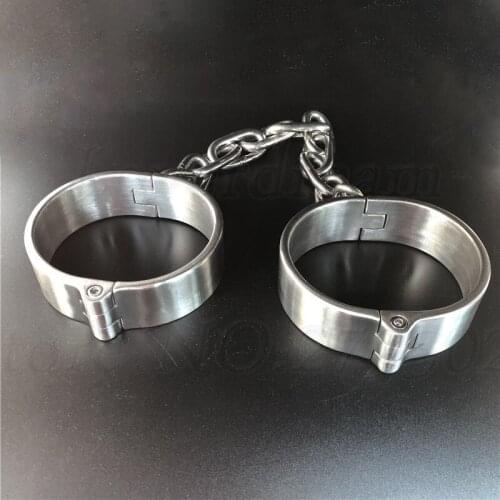 Erotic Stainless Steel Slave Restraint Set Collar Handcuff Ankle Cuff Sex Toys For Couples BDSM Bondage Belt Fetish Adult Games