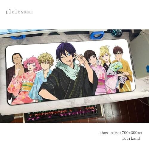 Noragami padmouse Fashion gaming mousepad game 900x400x3mm large mouse pad gamer computer desk 3d mat notbook mousemat pc