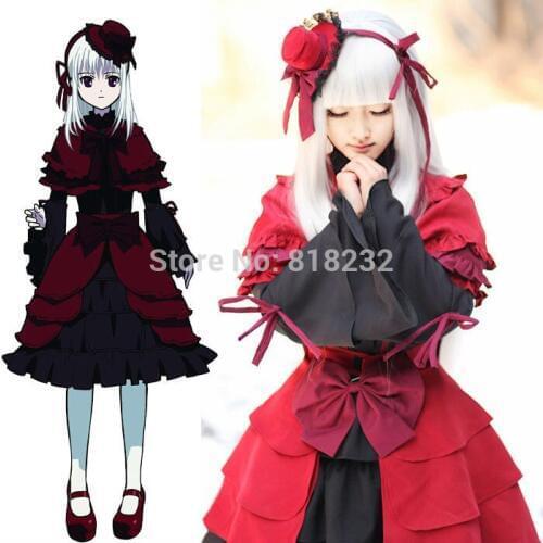 K Kushina Anna Fancy Apron Dress Uniform Maid Outfit Cosplay Costumes