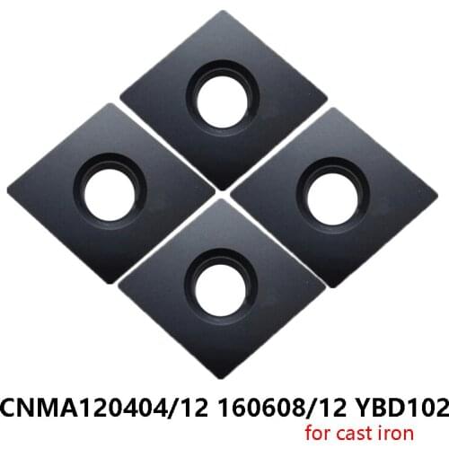 Original CNMA 120404 CNMA120404 CNMA120412 CNMA160608 CNMA160612 YBD102 Turning Tool Lathe Cutter Carbide Inserts for Cast Iron