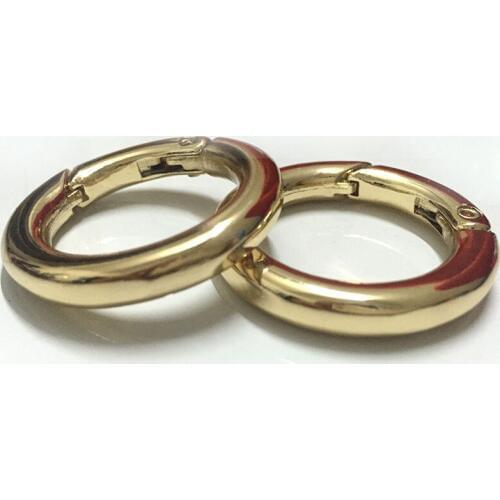 1" Flat Spring O Ring / Gate Ring Clasp - 20 Pieces