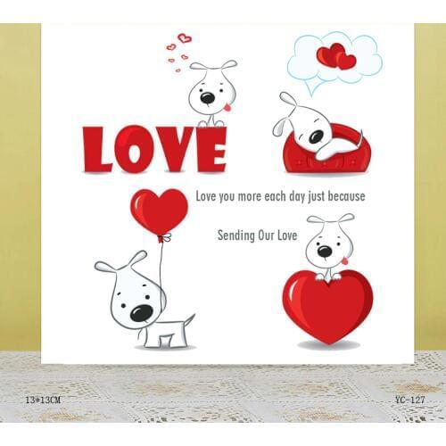 AZSG Beautiful love Clear Stamps For DIY Scrapbooking/Card Making/Album Decorative Rubber Stamp Crafts