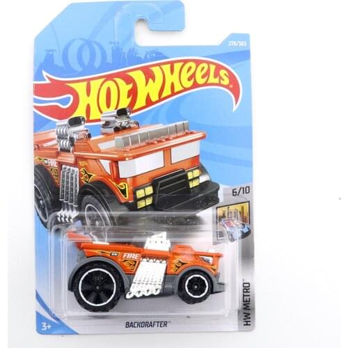 2018-278 Hot Wheels BACKDRAFTER Mini Alloy Coupe 1/64 Metal Diecast Model Car Kids Toys Gift
