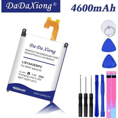 DaDaXiong 4600mAh LIS1543ERPC Li-ion Phone Battery For Sony Xperia Z2 L50w L50U L50T Sirius SO-03 D6503 D6502 Phone Battery