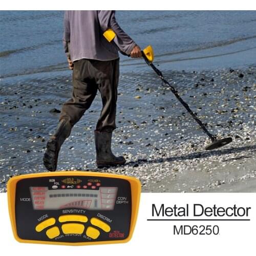 MD6250 Three Detect Mode Coins Jewelry Metal MD6250 High Performance Professional Metal Detector New Underground Metal Detector