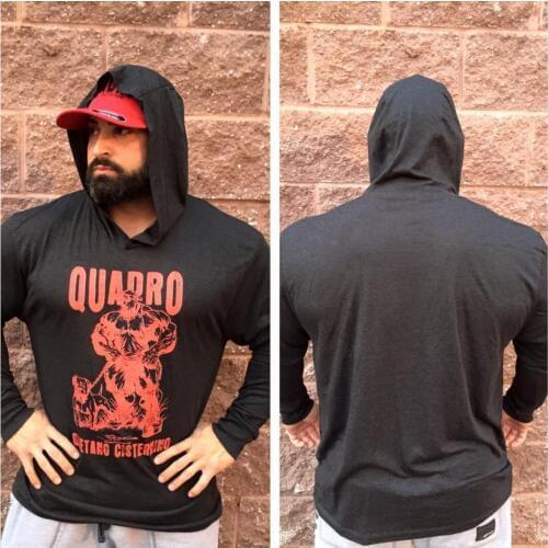 Men Brand Solid Color Hoodies Fashion Casual Gyms Fitness Hooded Jacket Male Lycra Sweatshirts Sportswear Clothing