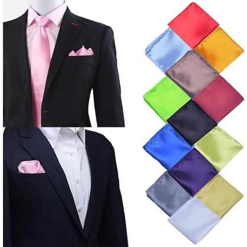 MEN ADULT Handkerchief Formal Handkerchief Hankies Polyester Hanky Business Pocket Party Chest Towel CD191