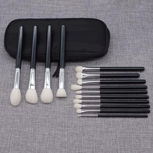 Professional Handmade Make Up Brush Set Face Powder Blush Eye Shadow Blending Brush Soft Saikoho Goat Hair Makeup Brushes Kit